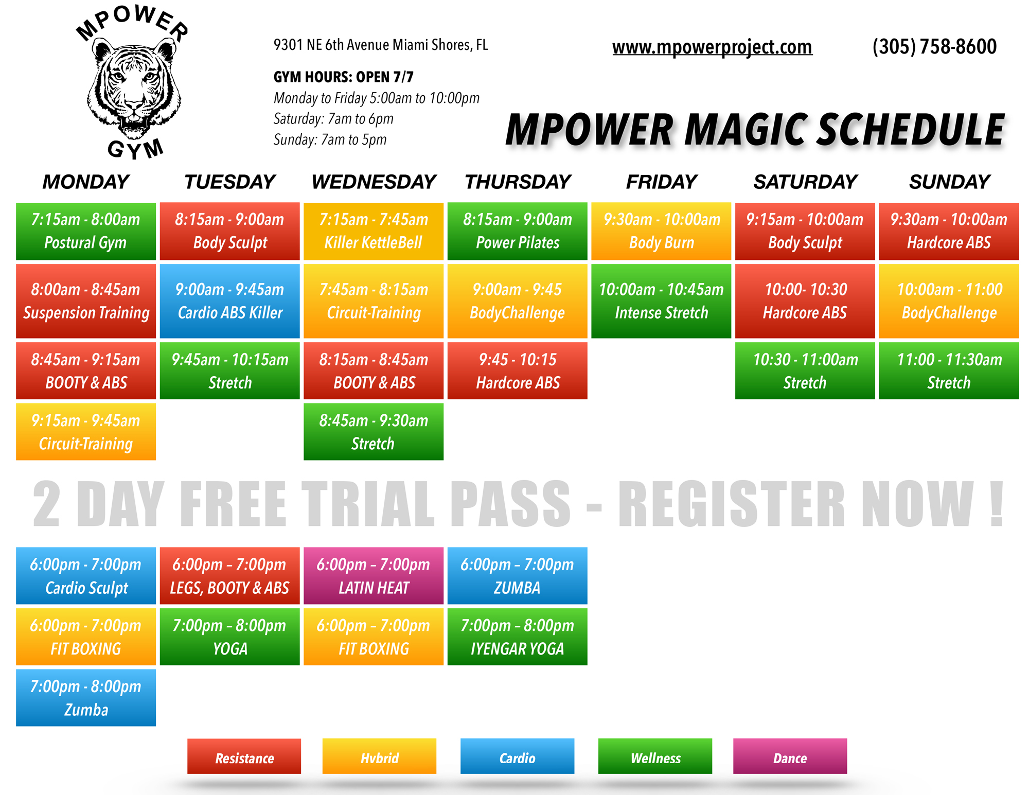 MPower Magic Class Schedule