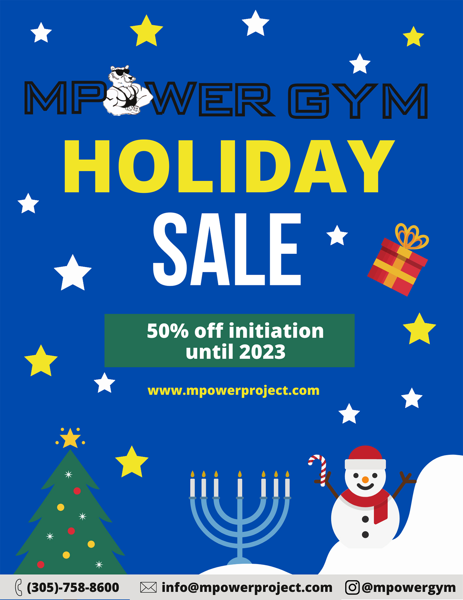 MPower Gym 50% OFF Initiation Christmas Sale