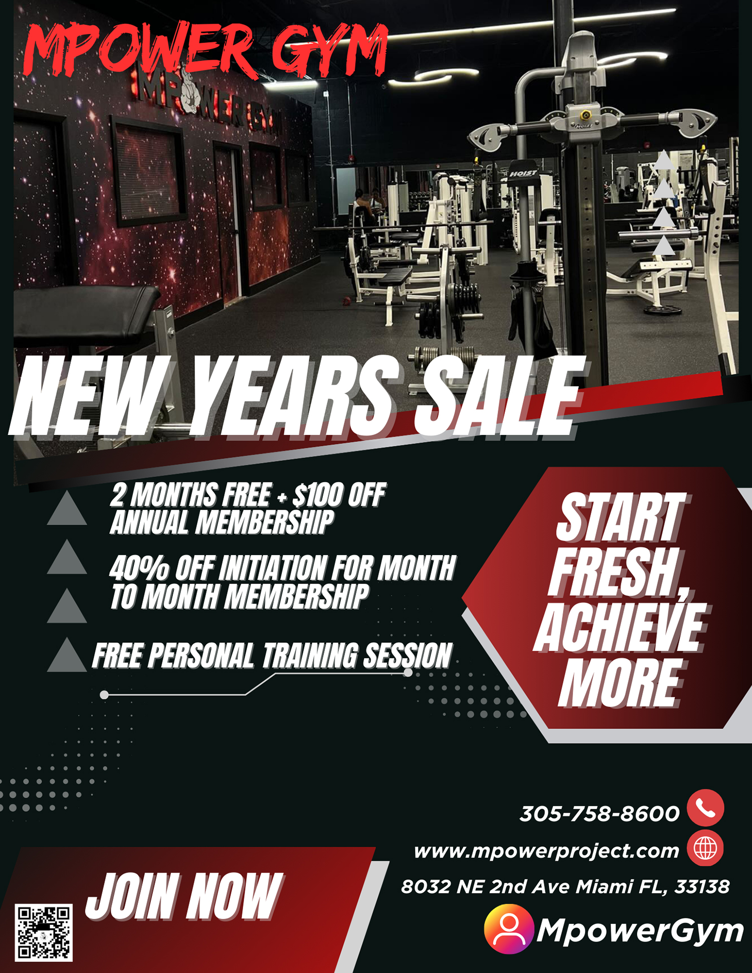 MPower Gym New Year Membership Specials